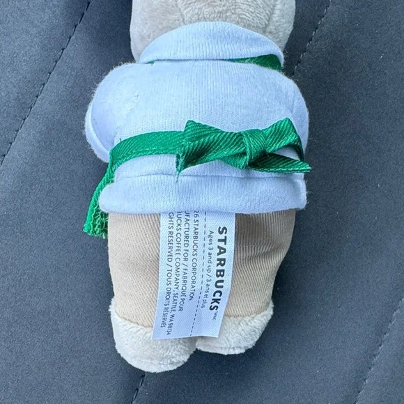 Starbucks Barista Bear with Pink Star Keychain Bag Charm - Picture 7 of 10